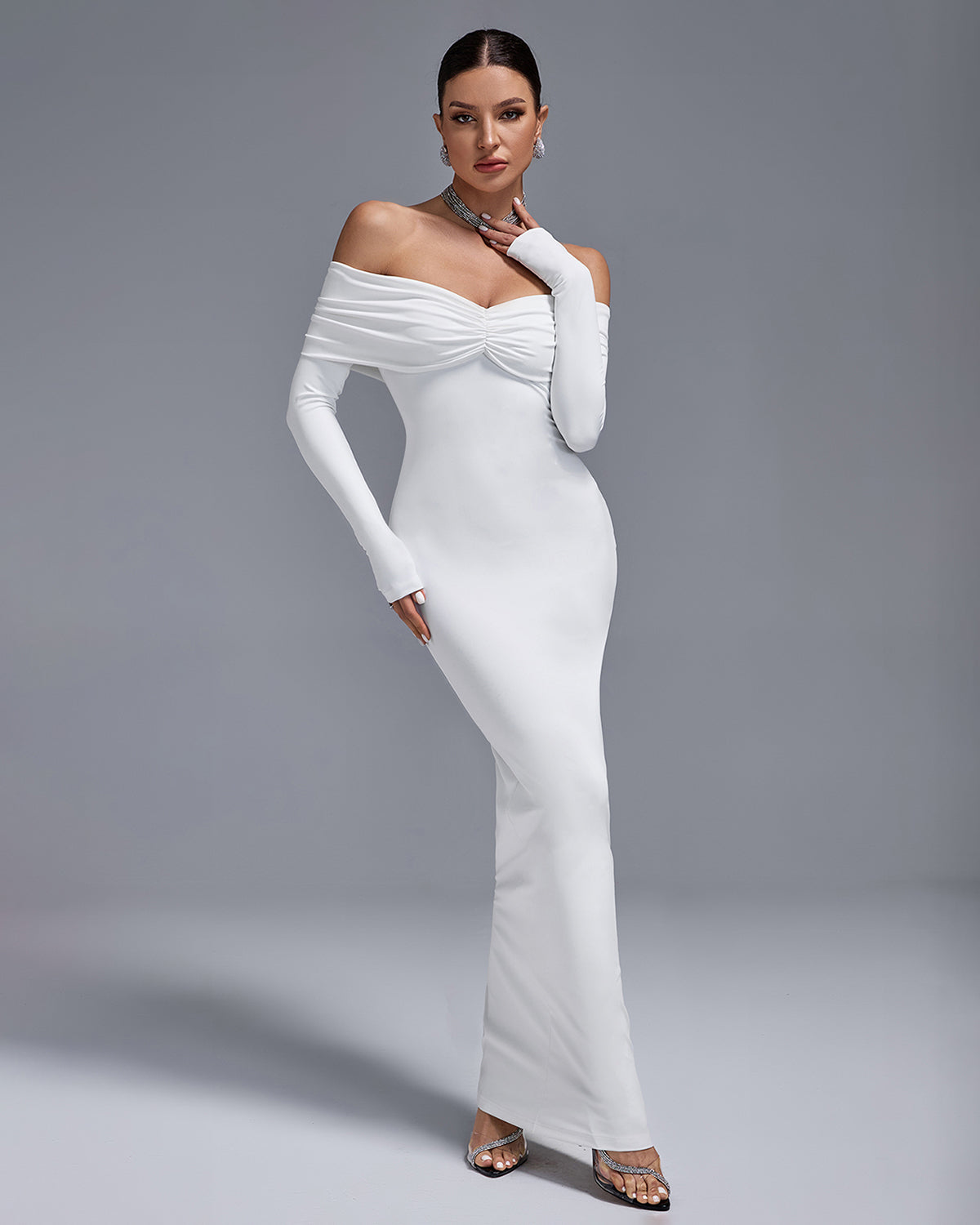 Off Shoulder Elegant Maxi Bodycon Dress BD2503 | Wolddress wolddress Off Shoulder Elegant Maxi Bodycon Dress BD2503 | Wolddress wolddress