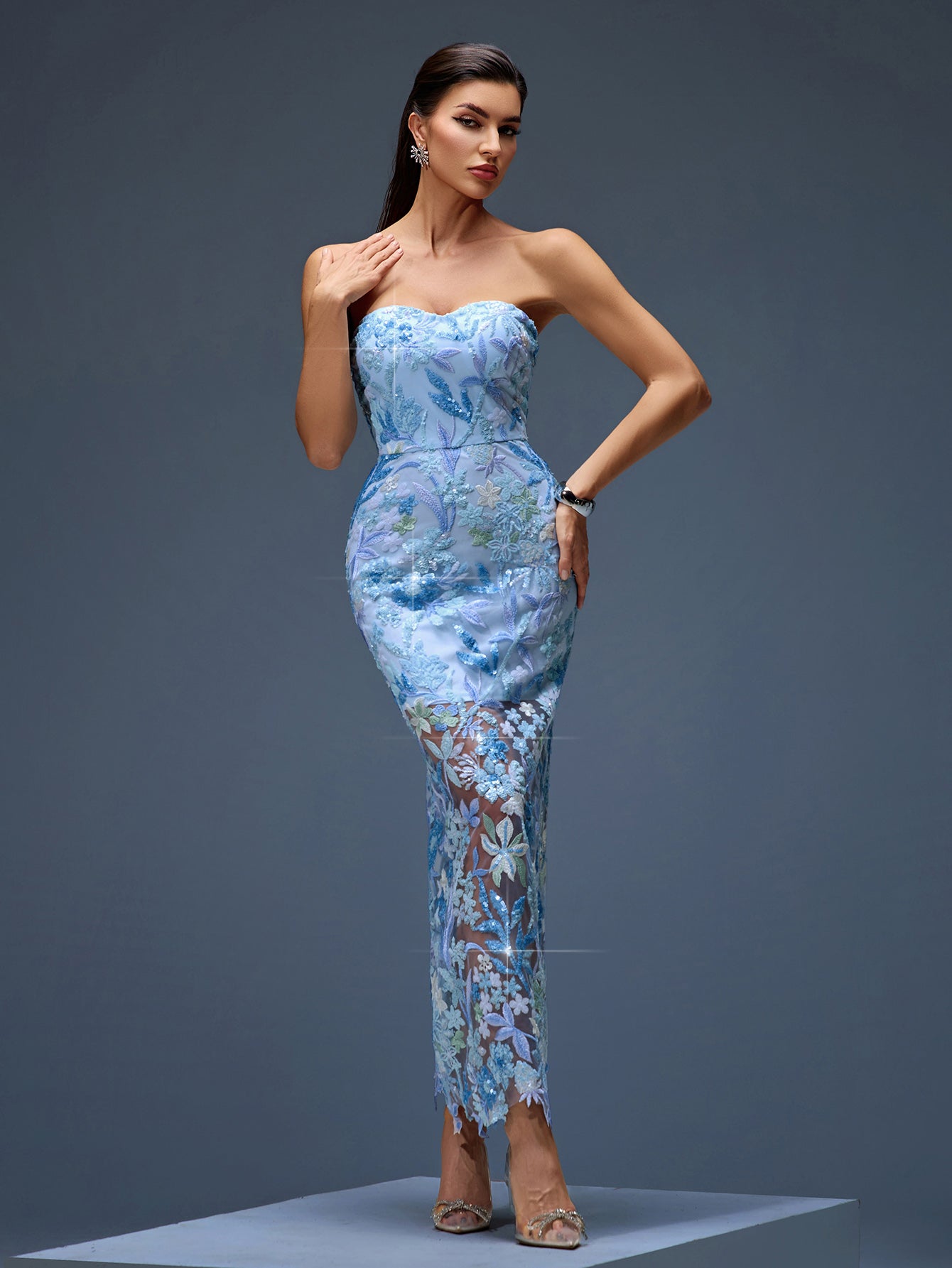 dahlia floral sequin maxi dress samanthabauchmann on LTK