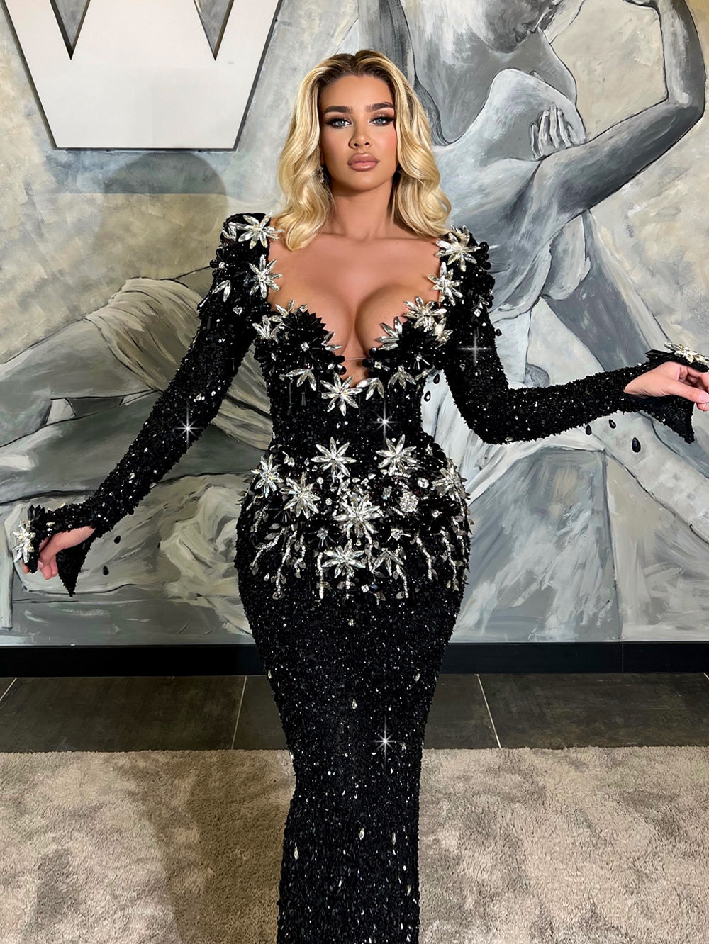 Evening Dresses Wholesale Bodycon Dresses Usa Long Sleeve Exquisite Slimming Maxi Bodycon Dress HT21470 Evening Dresses Wholesale Bodycon Dresses Usa Long Sleeve Exquisite Slimming Maxi Bodycon Dress HT21470