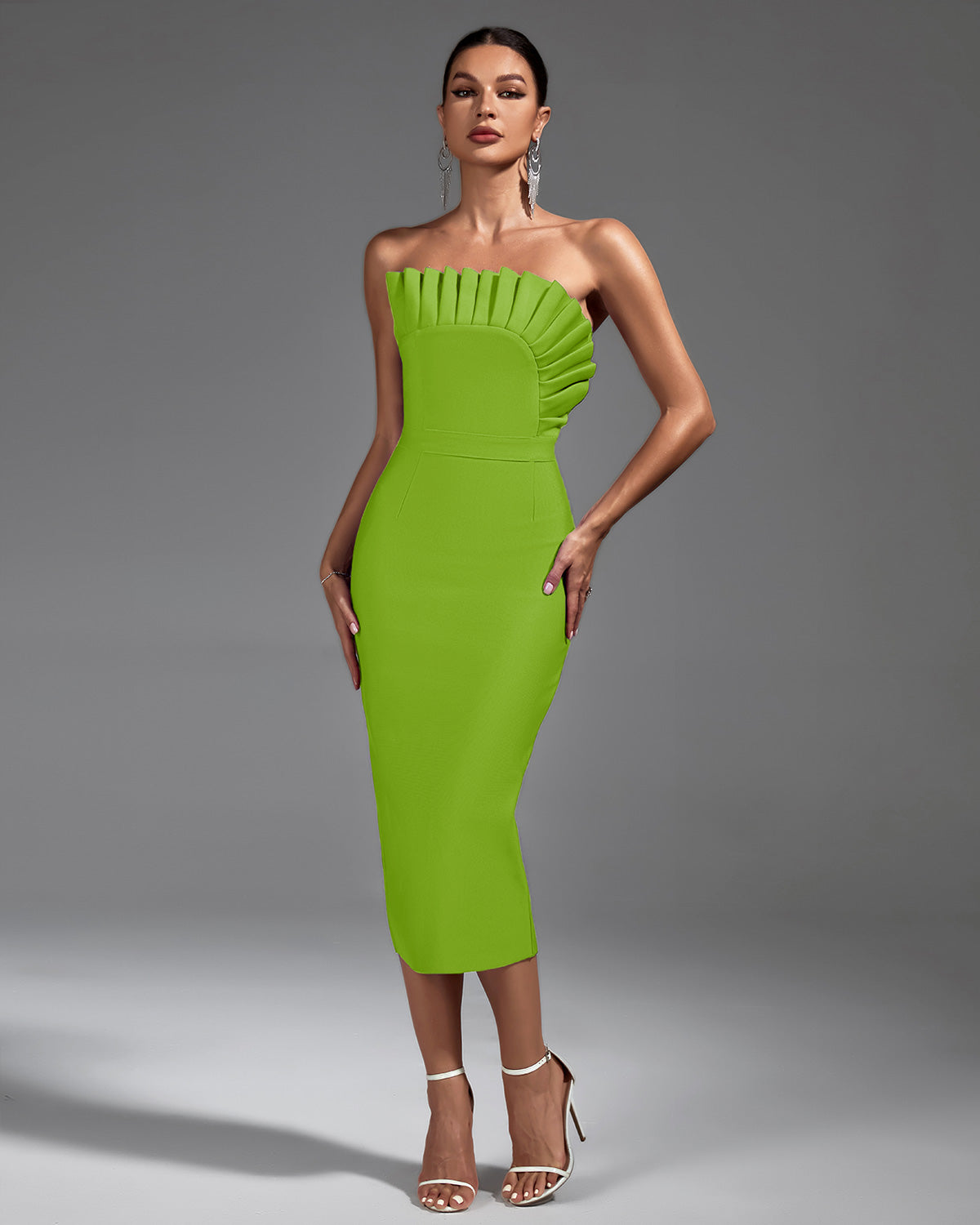 New Year | Wolddress Women's Strapless Bandage Dress Halloween Costumes Rose/Size:XS New Year | Wolddress Women's Strapless Bandage Dress Halloween Costumes Rose/Size:XS