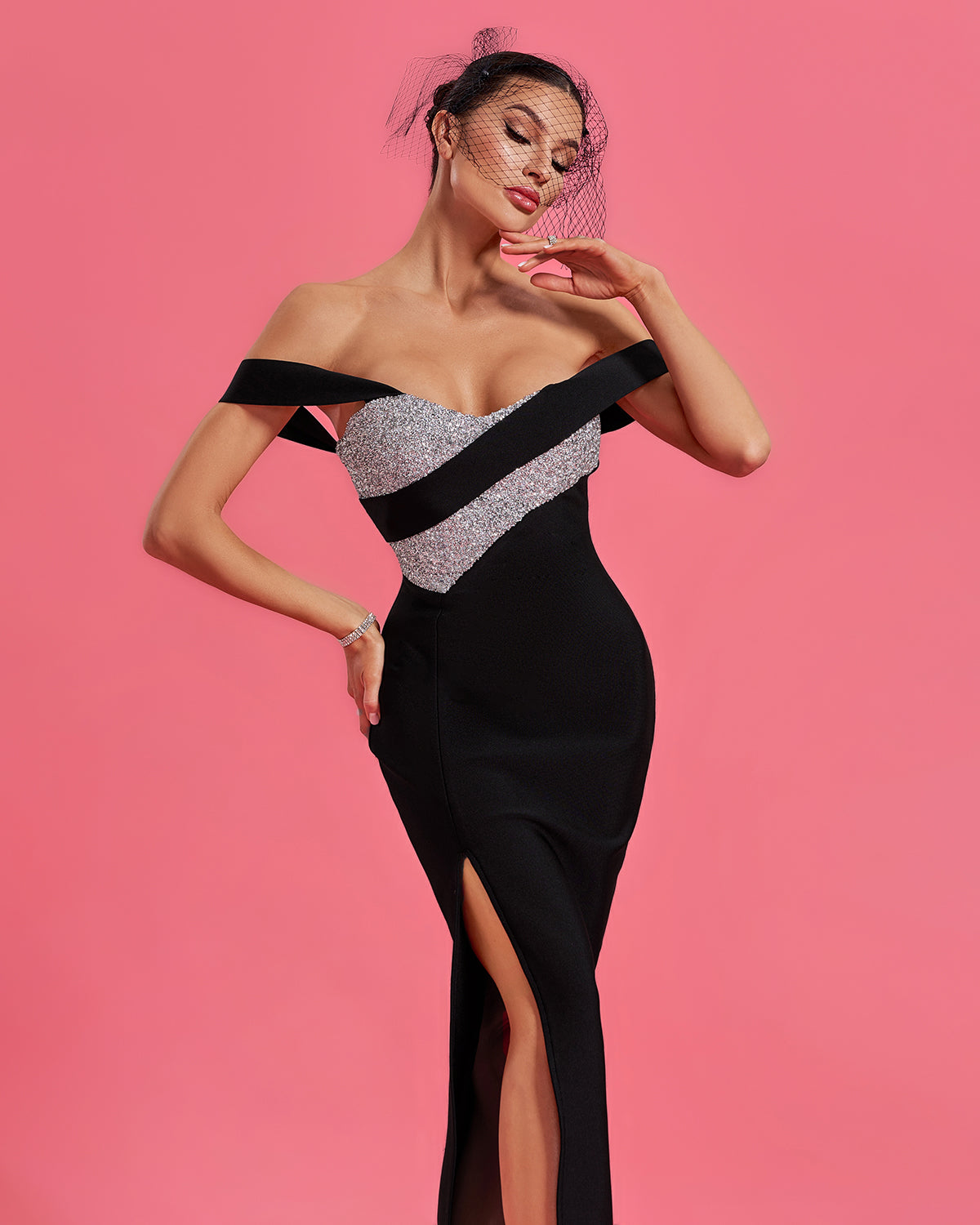 Women' Off Shoulder Bandage Prom Dress by Wolddress Summer Party Women' Off Shoulder Bandage Prom Dress by Wolddress Summer Party