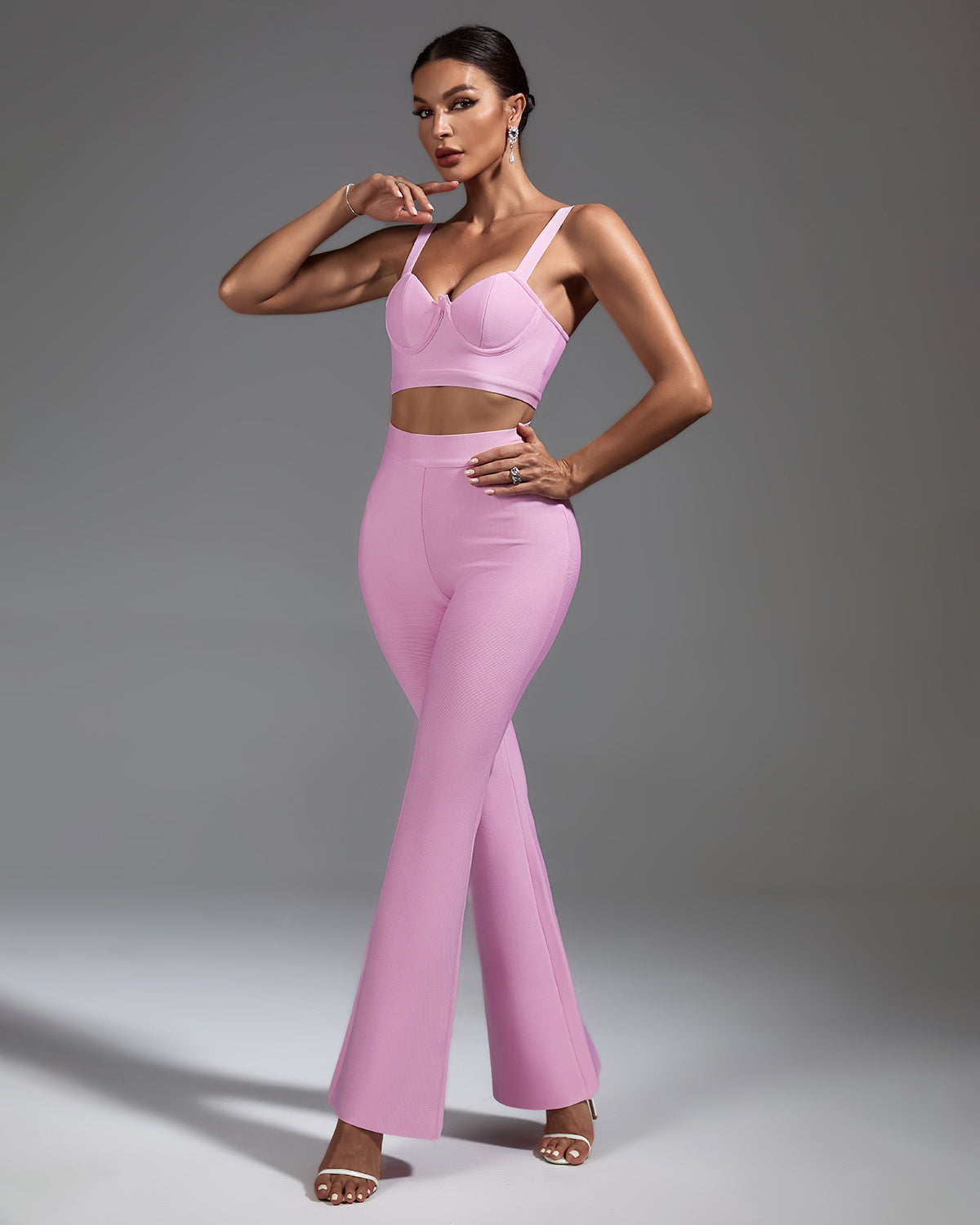 Classic Backless Bandage Two Piece Set