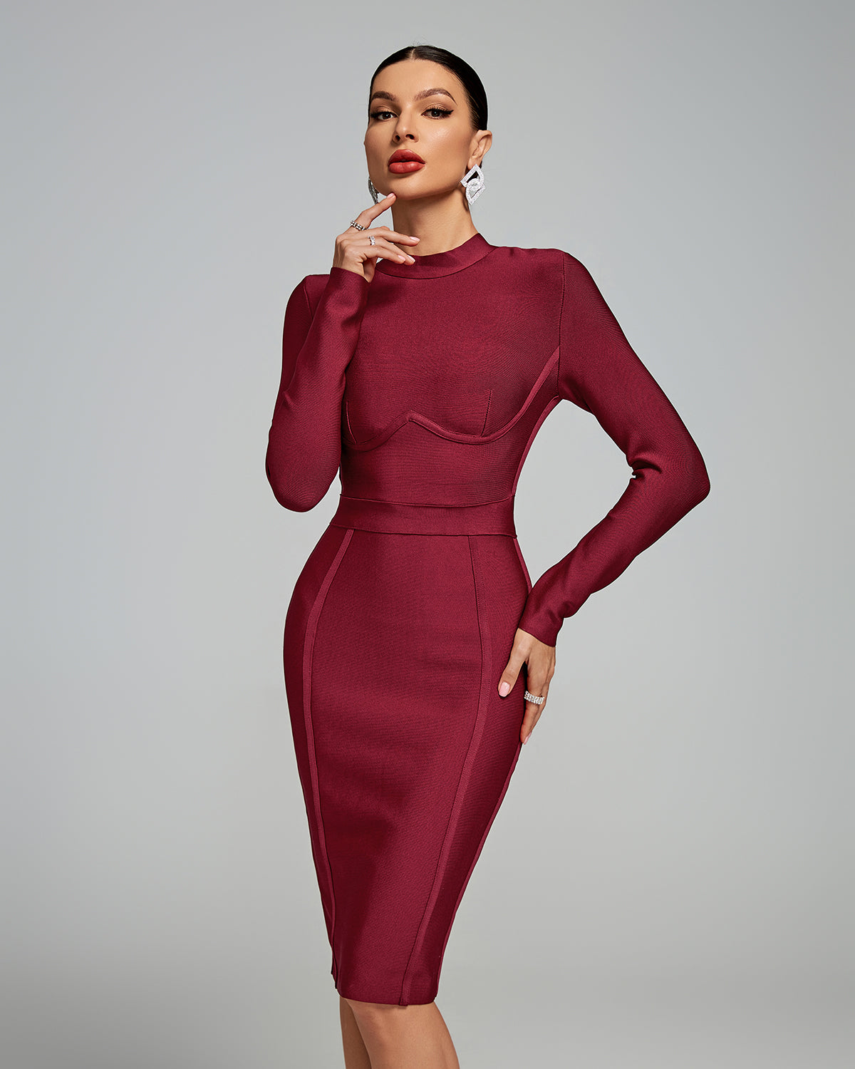 classic bandage dress BODYCON COLLECTION Classic Black Strapless Bandage Dress, XL