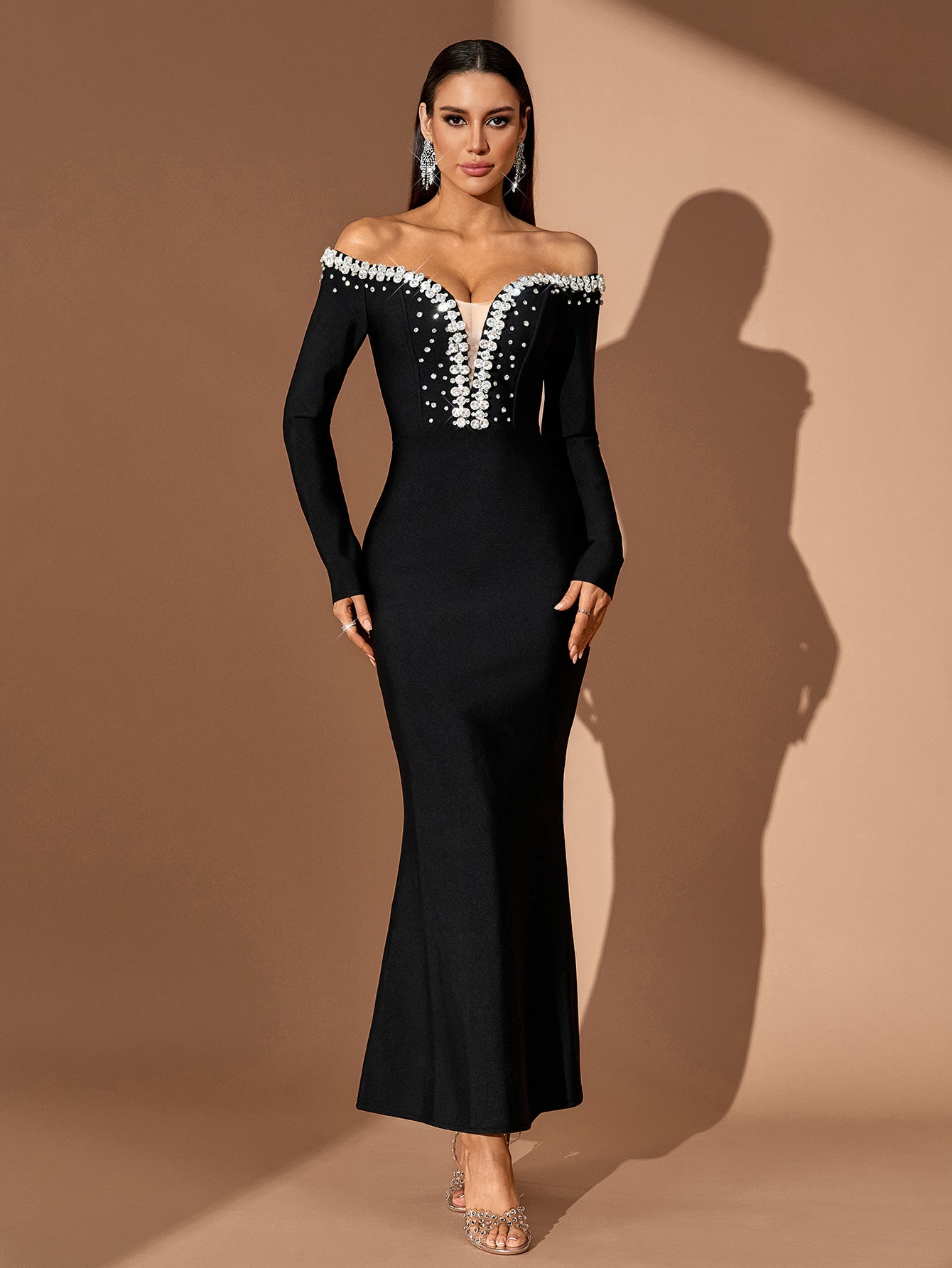 Tsanko Halter Maxi Bandage Dress main image 0