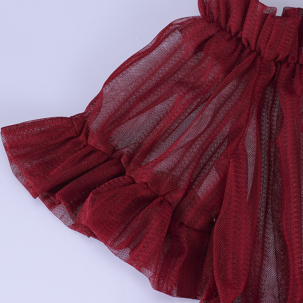 Off Shoulder Short Sleeve Lace Maxi Bodycon Dress K1962 16 in wolddress