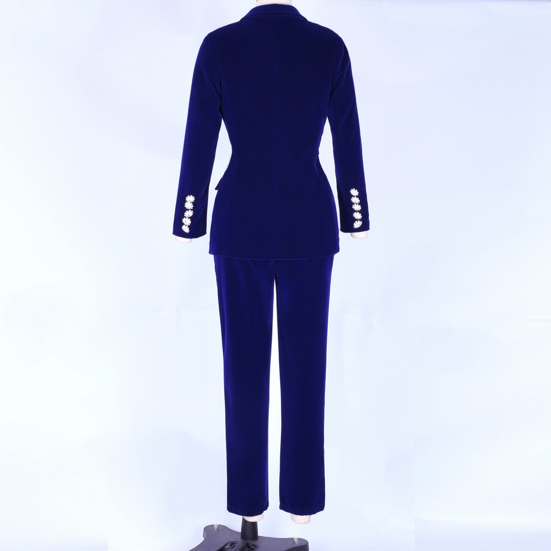 V Neck Long Sleeve Metal Studded Bodycon Suit FSY006 3 in wolddress
