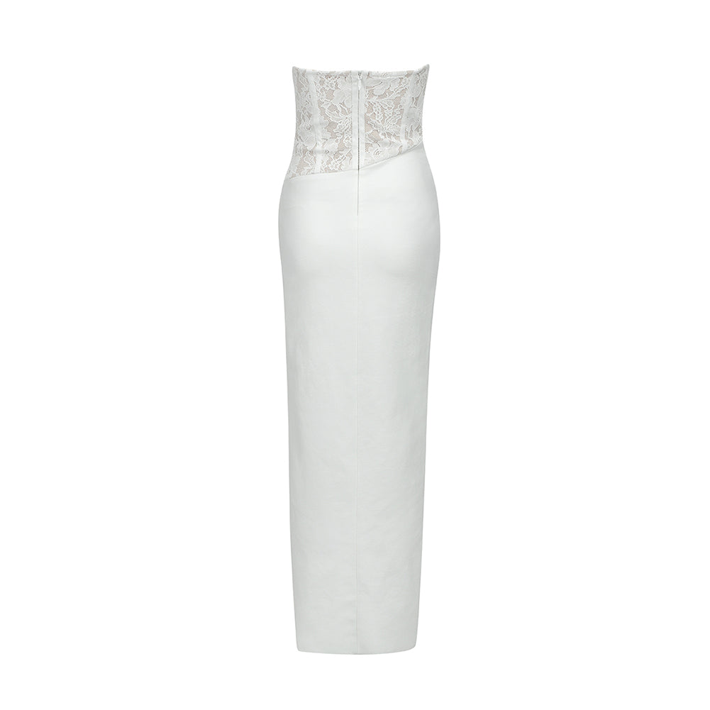 White Bandage Dress HB7382 6