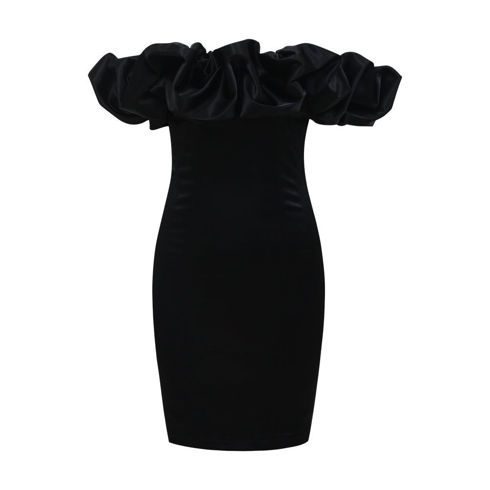 Black Bodycon Dress HL8218 3