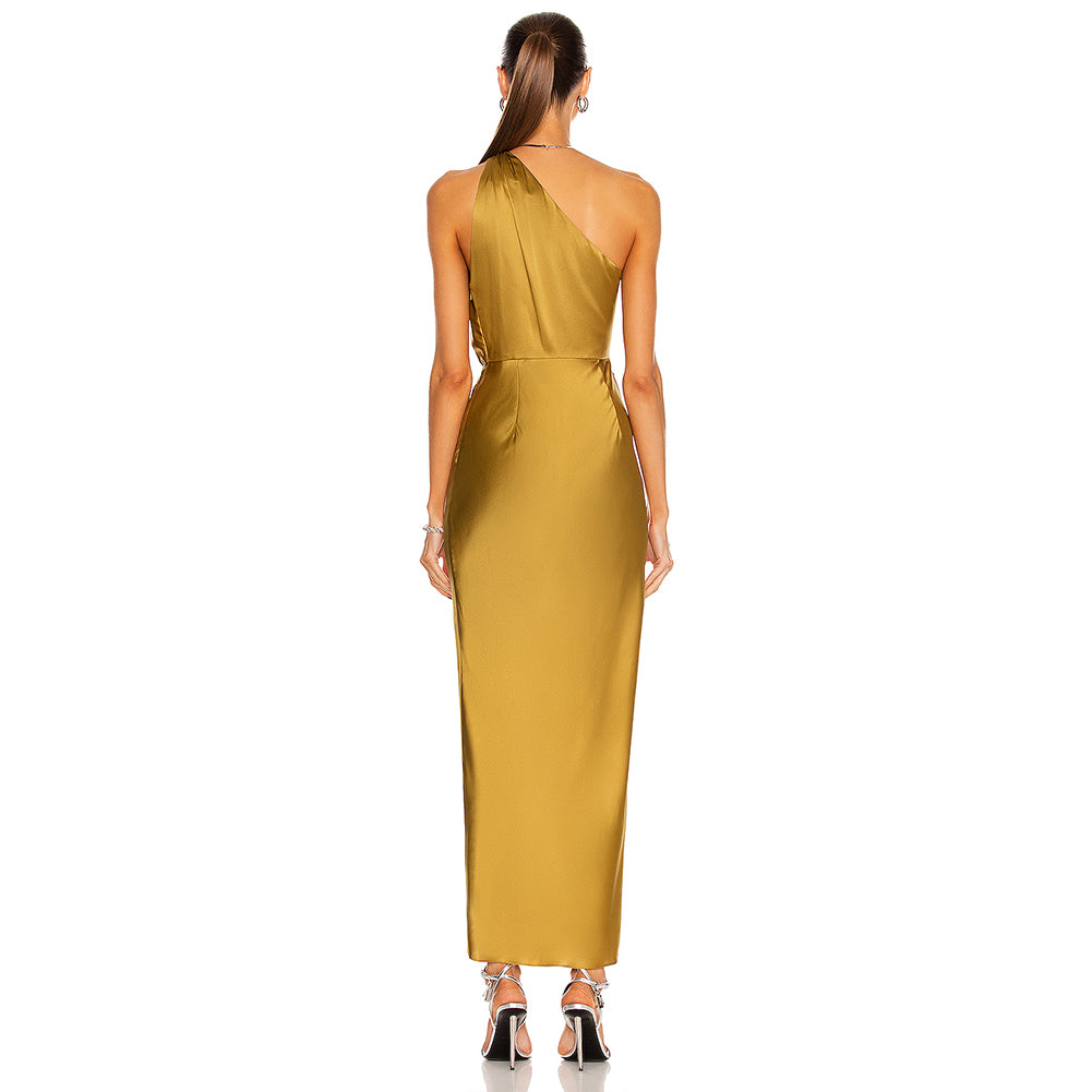 Yellow Bodycon Dress KLYF429 3