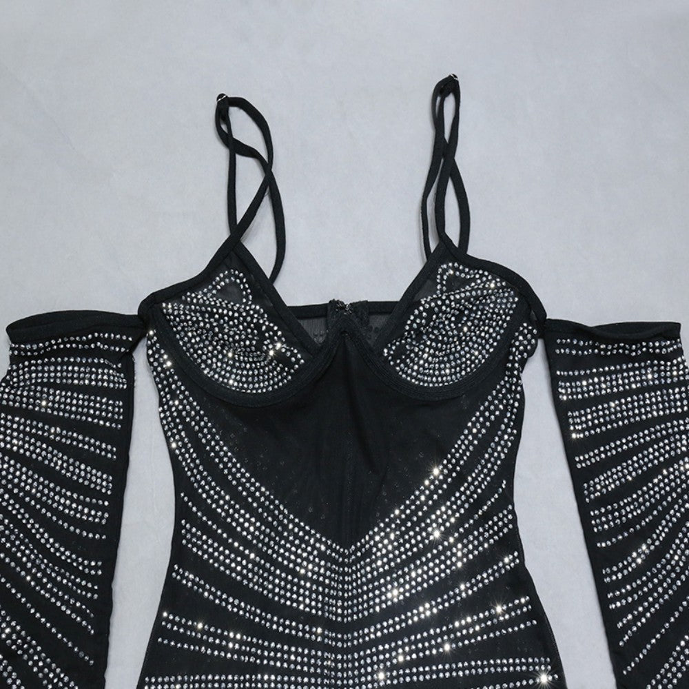 Black Bandage Dress PZC1752 8