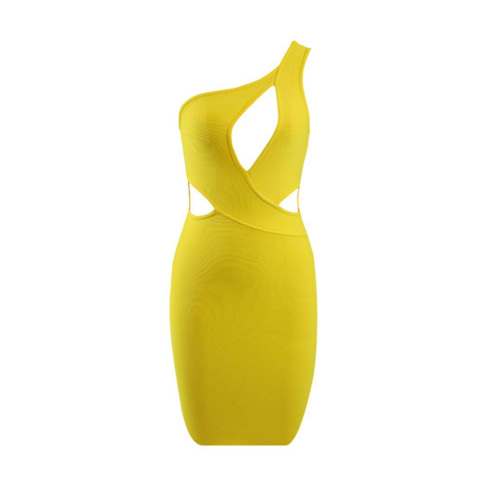 Yellow Bandage Dress PZC833 5