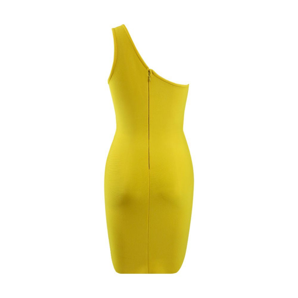 Yellow Bandage Dress PZC833 6