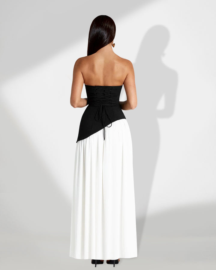 Black White Dress FA50401