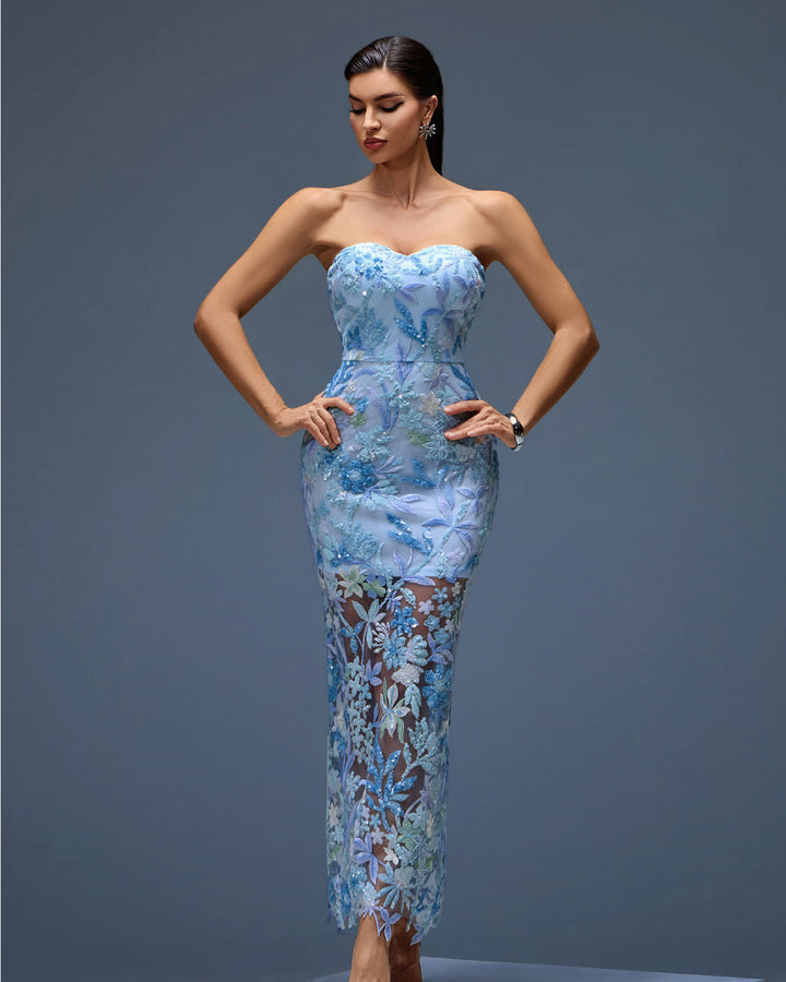 Tokyo Dahlia Floral Sequins Maxi Dress KLYF1101 | Wolddress wolddress Tokyo Dahlia Floral Sequins Maxi Dress KLYF1101 | Wolddress wolddress