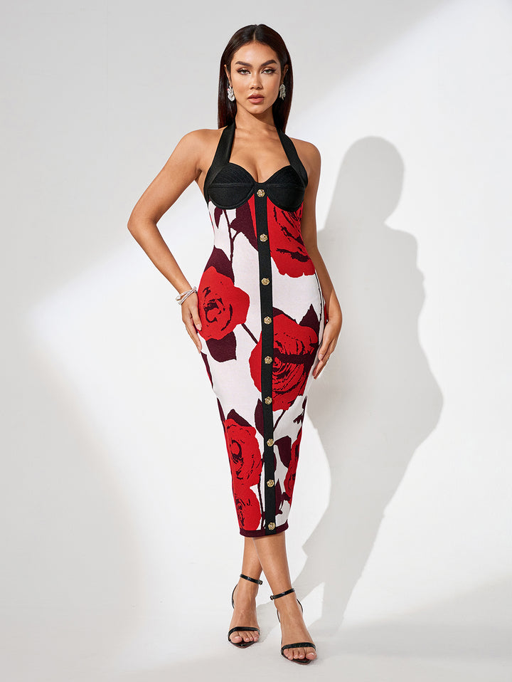 Multicolor Bandage Dress FR2637