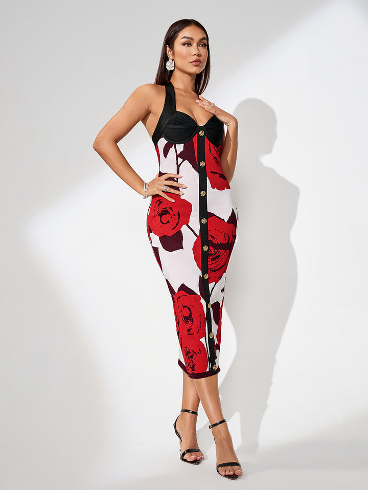 Multicolor Bandage Dress FR2637