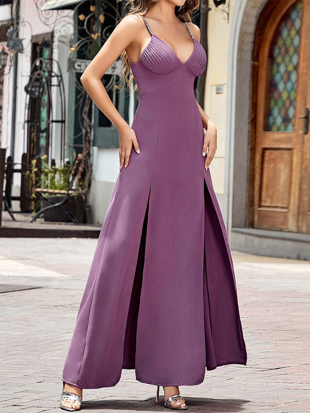 Purple Bodycon Dress HB00512