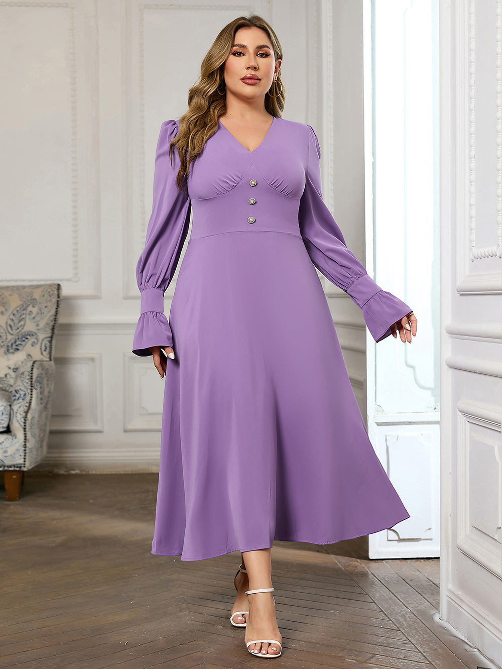 Purple Bodycon Dress HB100471