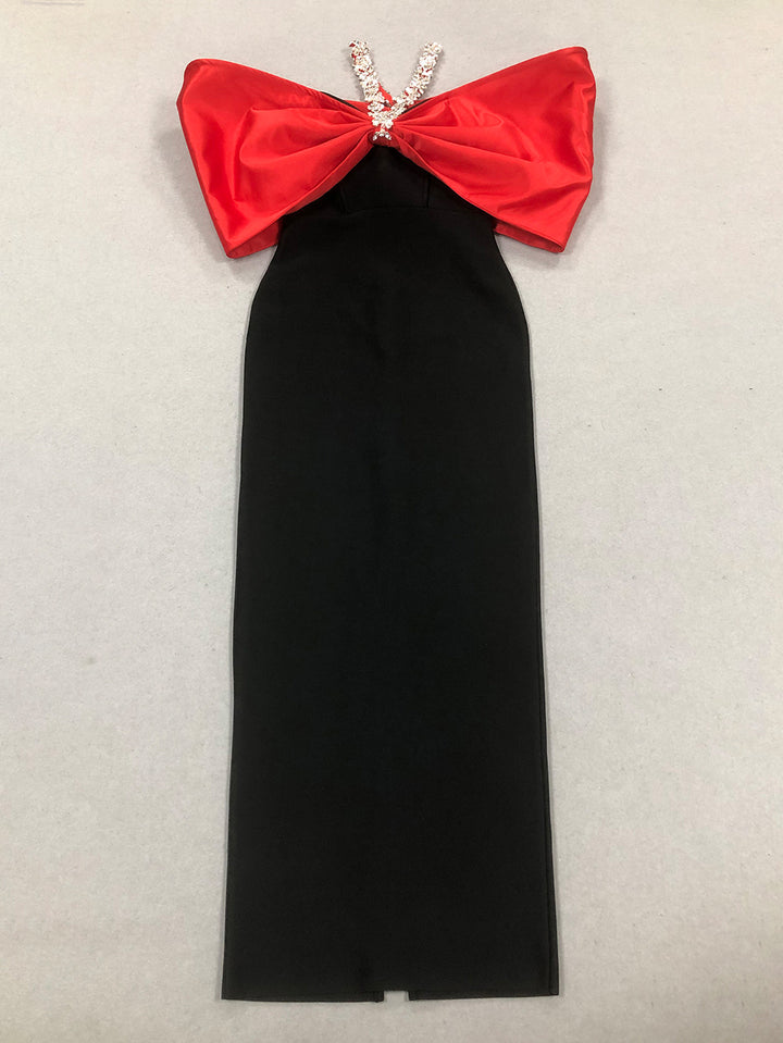 Black Red Bandage Dress HL10102