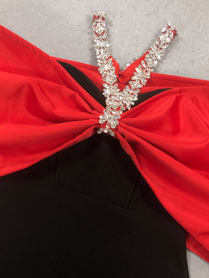 Black Red Bandage Dress HL10102