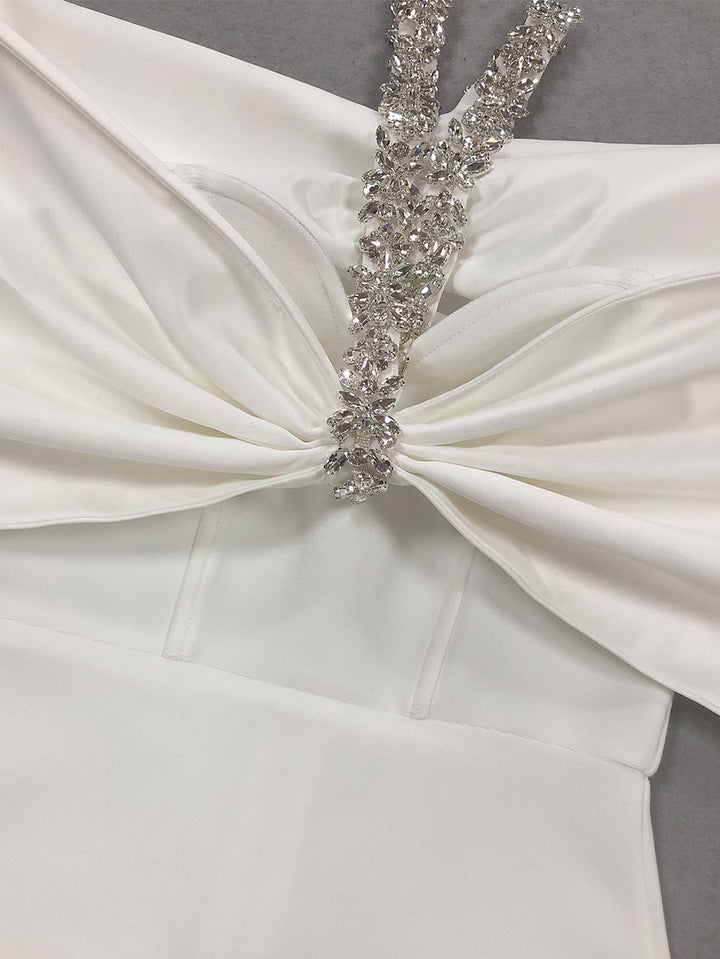 White Bandage Dress HL10102