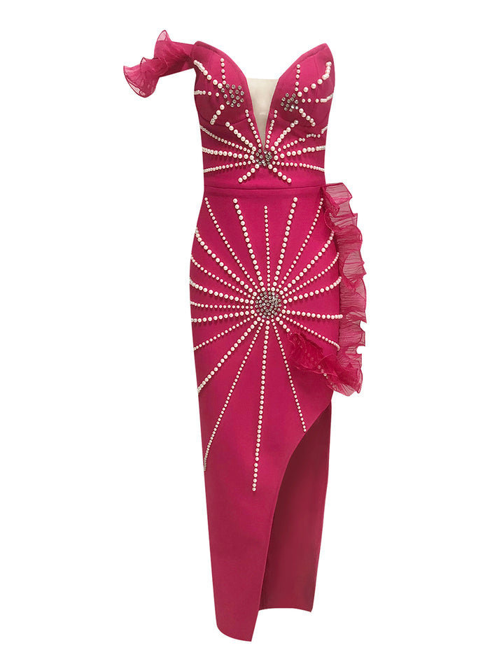 Rose Red Bandage Dress HL10404