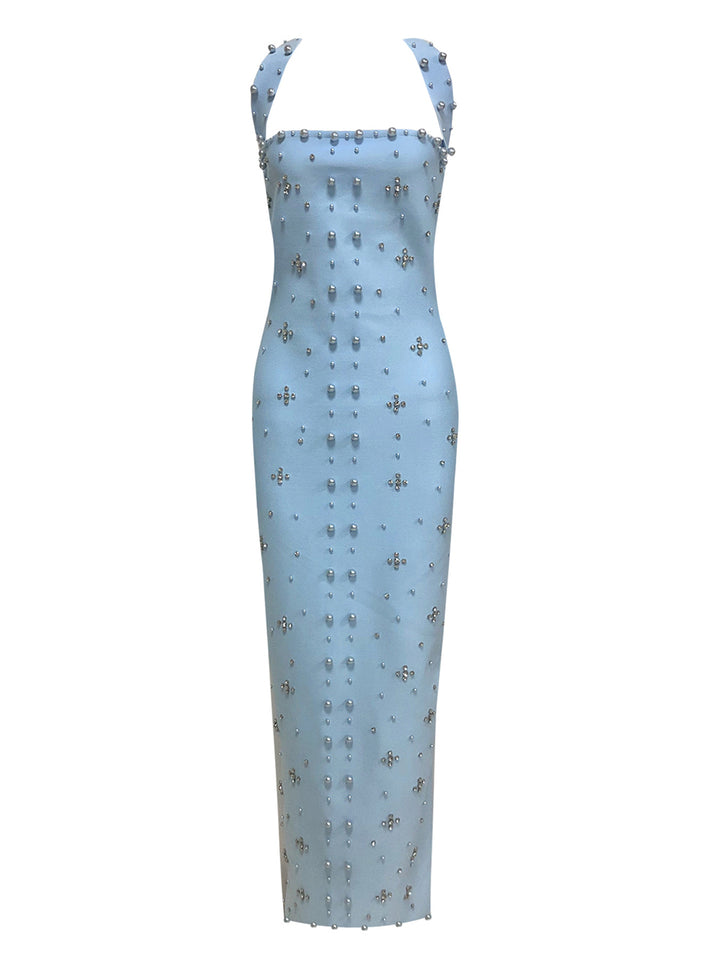 Sky Blue Bandage Dress HL10573