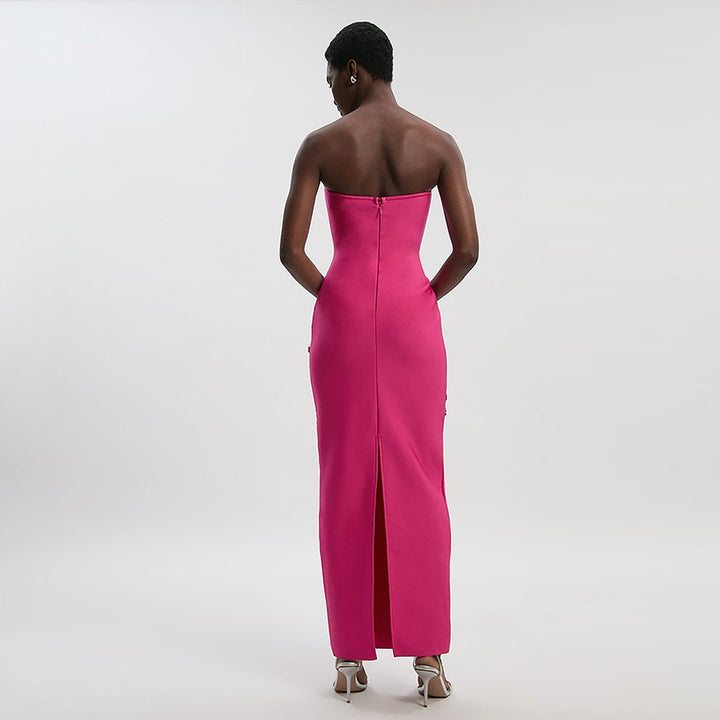 Rose Red Bandage Dress HL10654