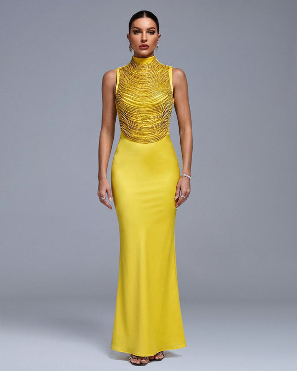 Marigold Yellow Evening Dress