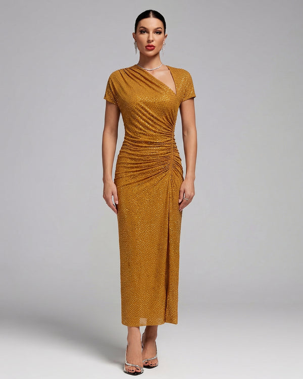 Rhinestone Embellished Dress | Wolddress – wolddress