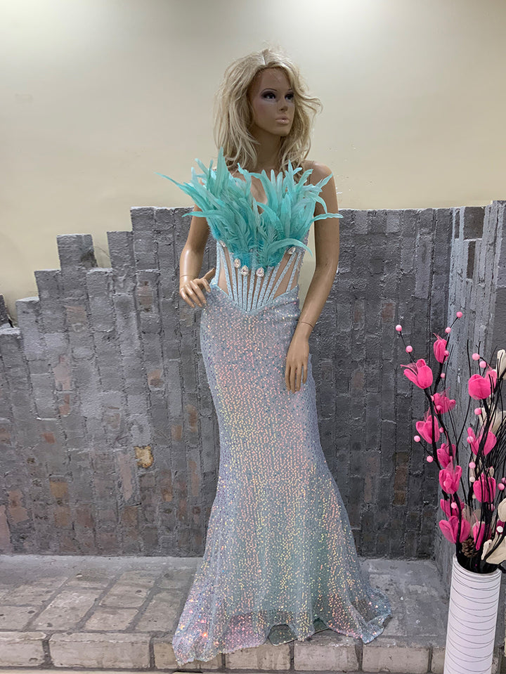 Green Bodycon Dress HT1246