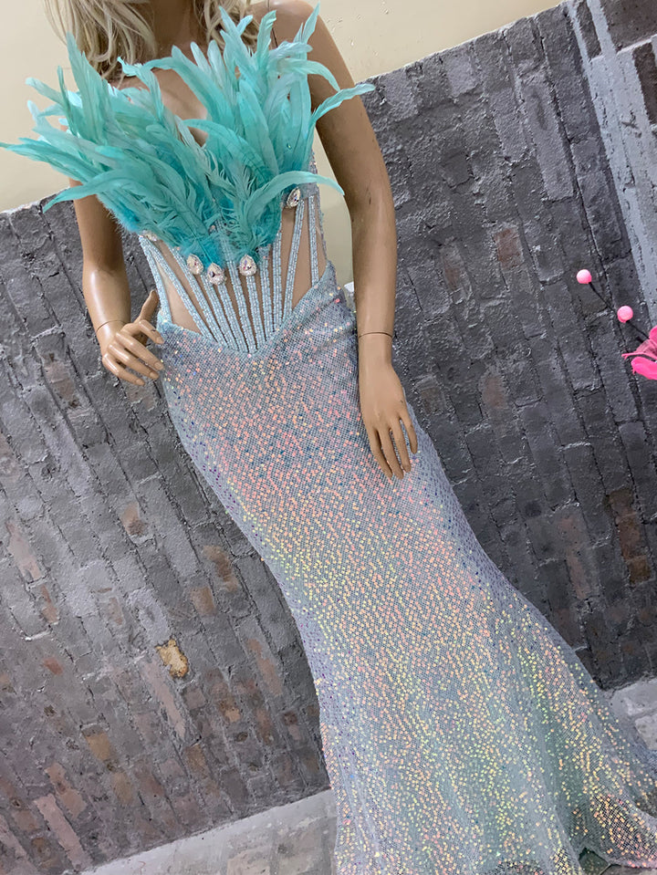 Green Bodycon Dress HT1246