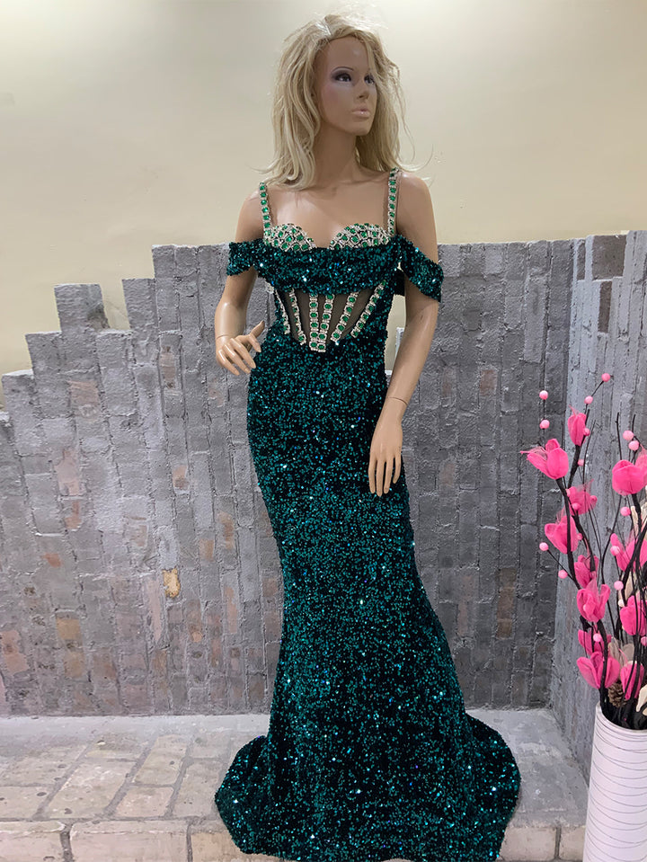 Green Bodycon Dress HT20610