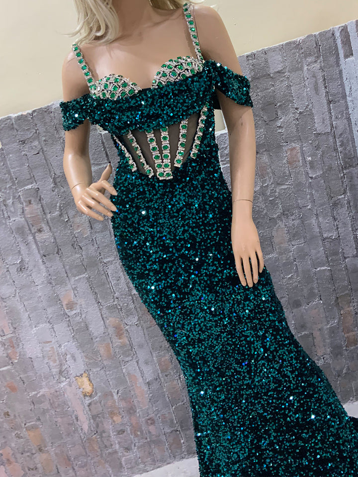 Green Bodycon Dress HT20610