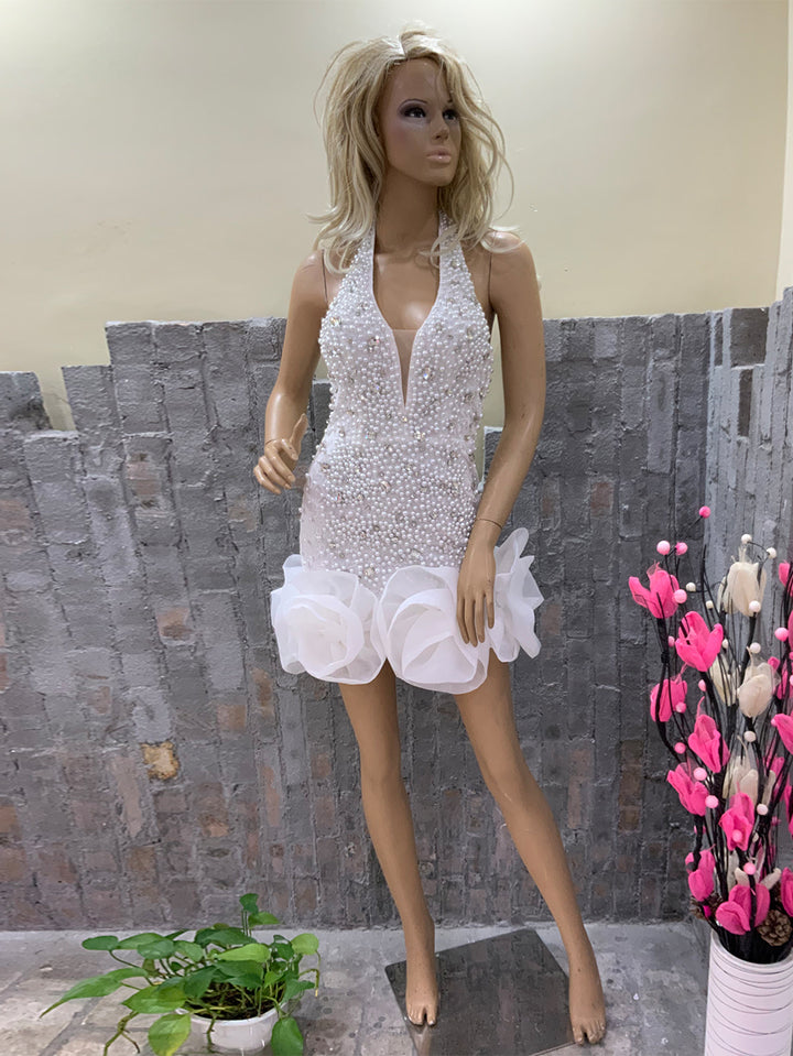 White Bodycon Dress HT21670