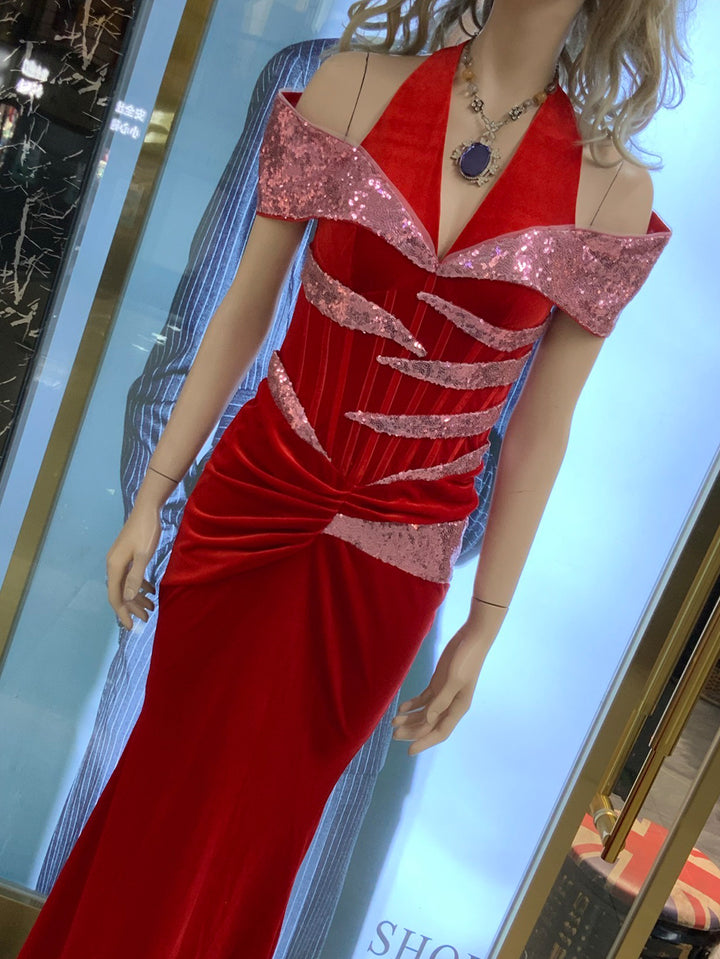 Red Bodycon Dress HT29540