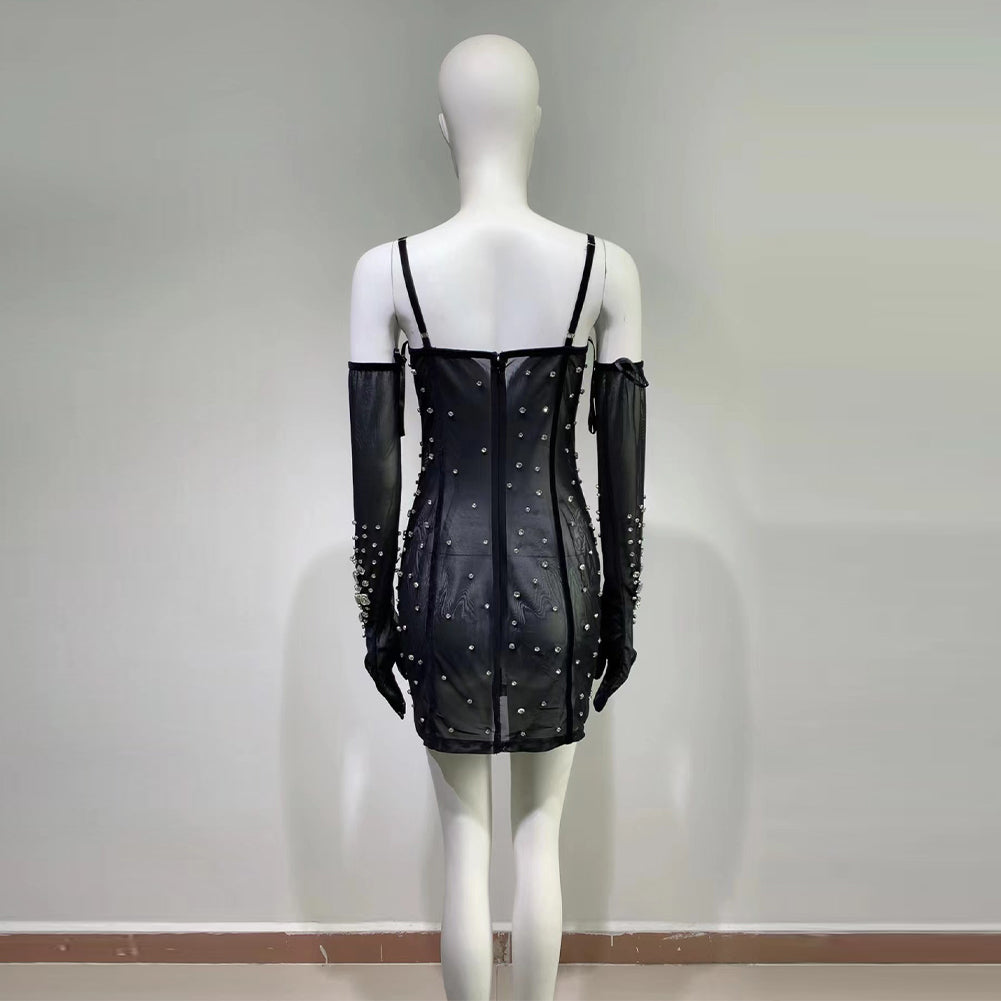 Black Bodycon Dress HT906