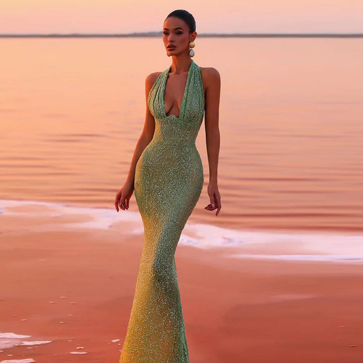 Green Dress KLYF1091