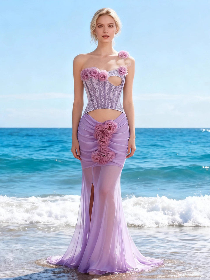 Purple Dress KLYF1498