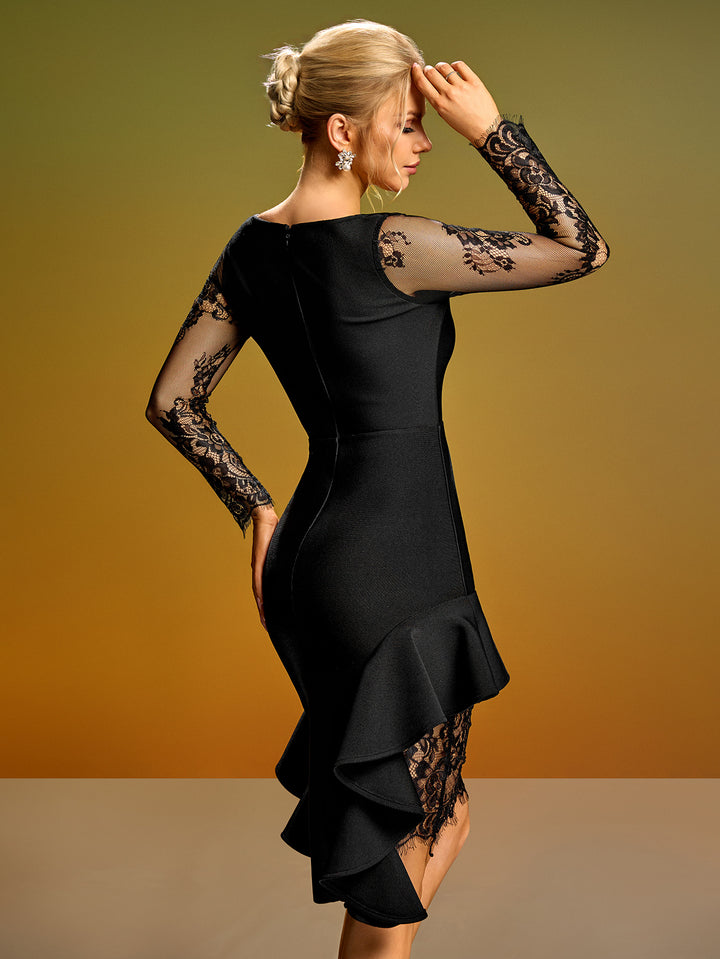 Black Bandage Dress OW25146