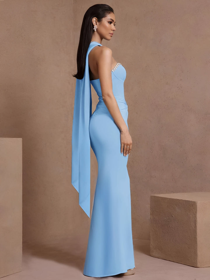 ankle length bandage dress Bodycon Bandage Dress Women Sleeveless Ankle-Length Polyester Maxi with  Beading Decoration from Dhgate Basic & Casual Dresses