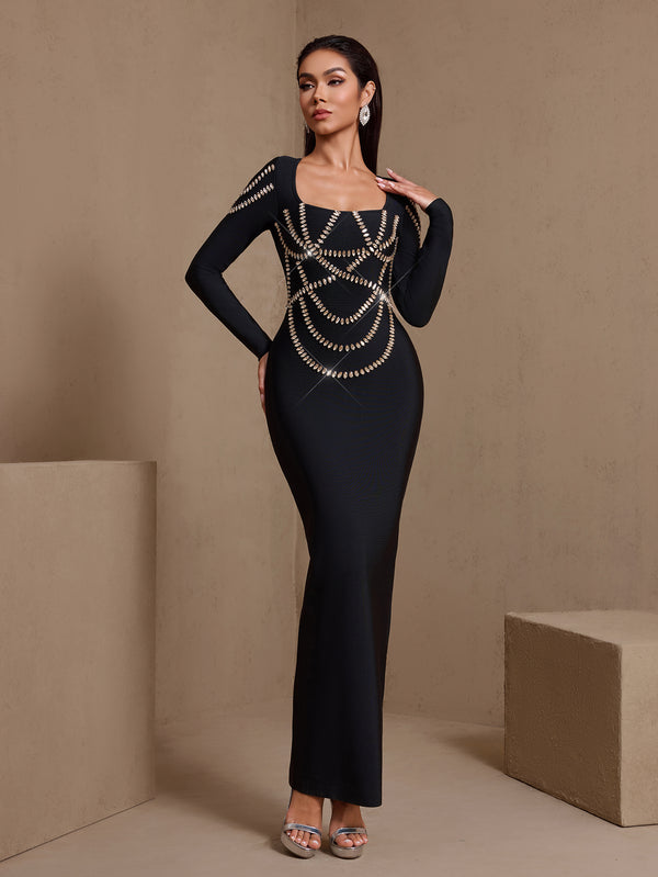 Alliance Rhinestone Ruch Plunge Blazer Mini Dress