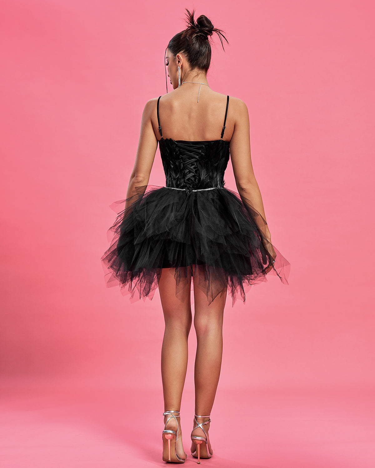 Feather Bra Mini Ballet Dress
