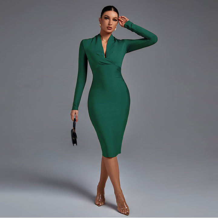 Women' Bandage Dress Long Sleeve by Wolddress Vacation Women' Bandage Dress Long Sleeve by Wolddress Vacation