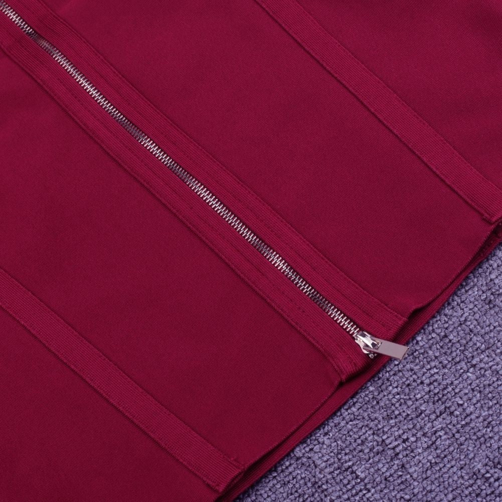 Round Neck Long Sleeve Mini Bandage Dress PFHJ672 11 in wolddress