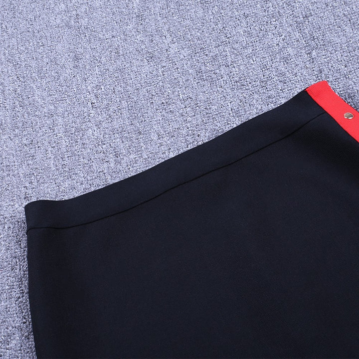 Strapless Sleeveless Slit Midi Bandage Set PF0107 10 in wolddress