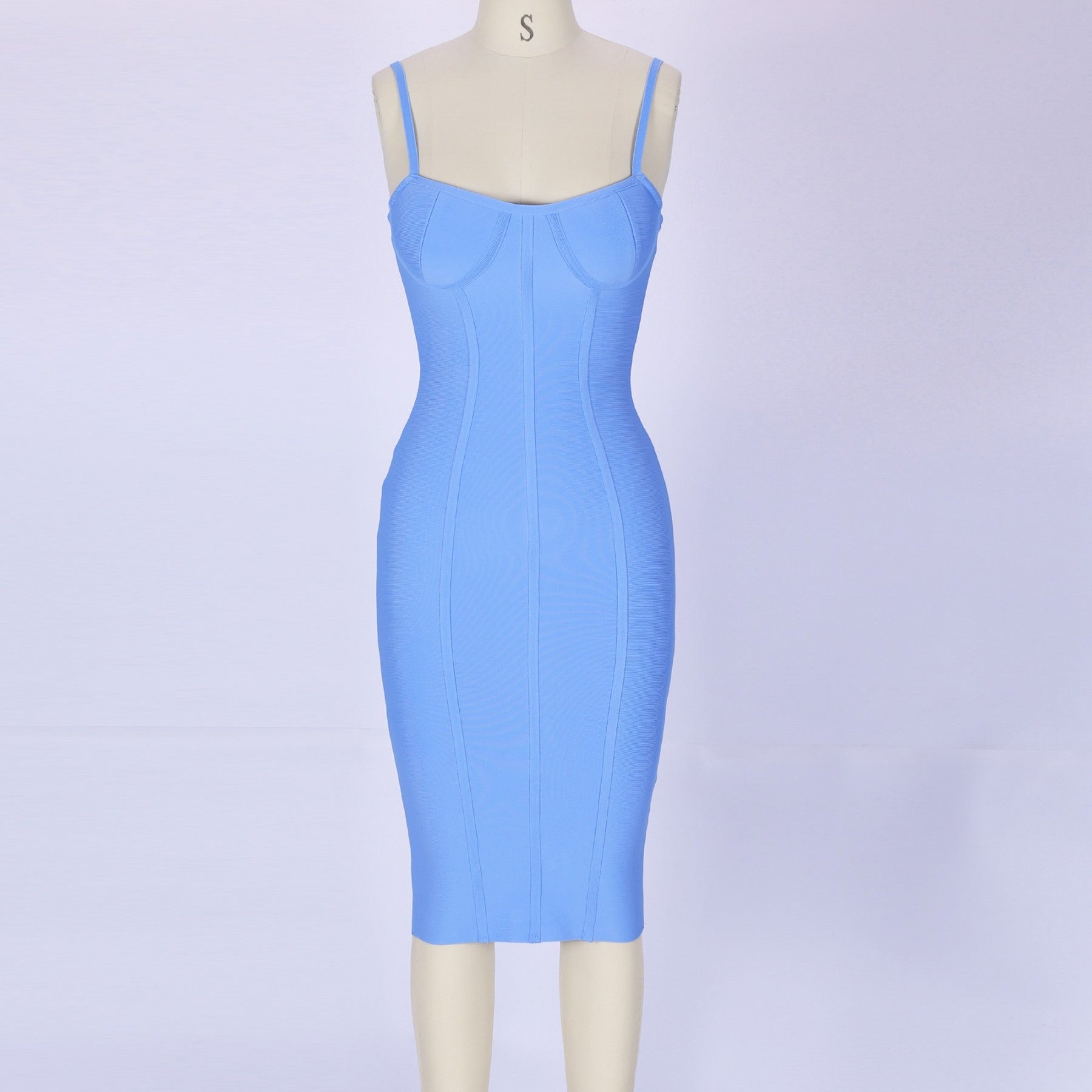 Strappy Sleeveless Striped Over Knee Bandage Dress PF0902 13 in wolddress