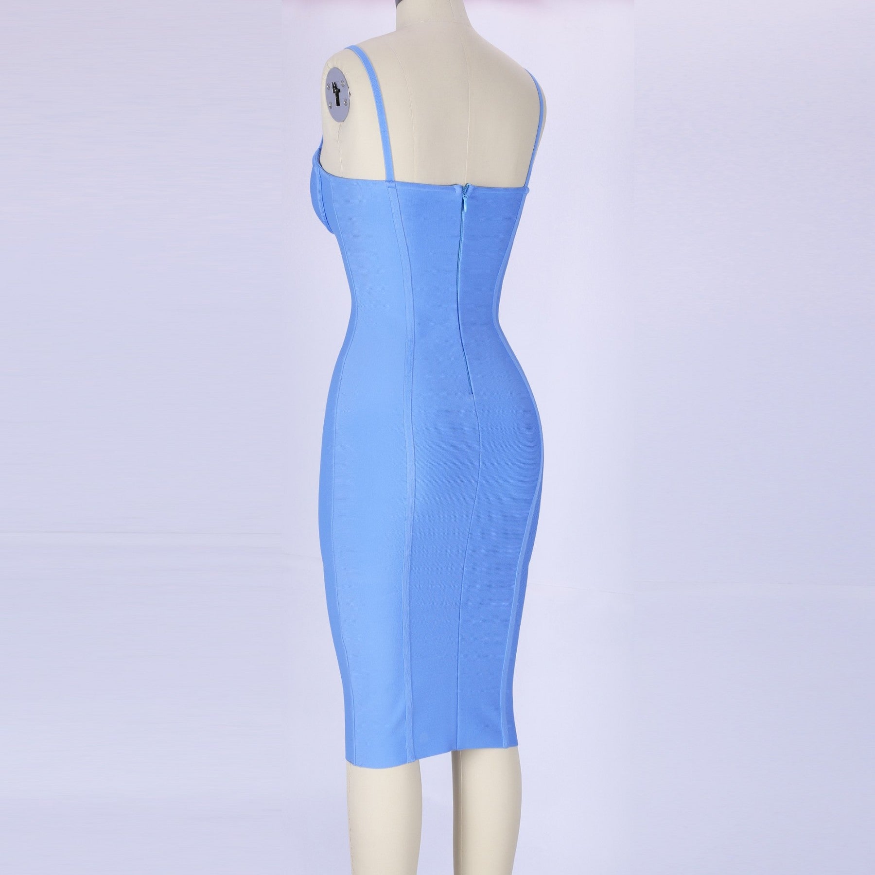 Strappy Sleeveless Striped Over Knee Bandage Dress PF0902 14 in wolddress