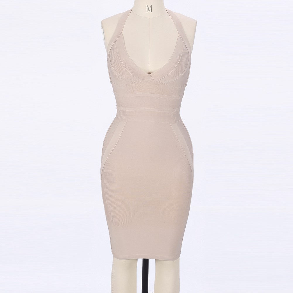 Halter Sleeveless Mini Bandage Dress PP0601 6 in wolddress