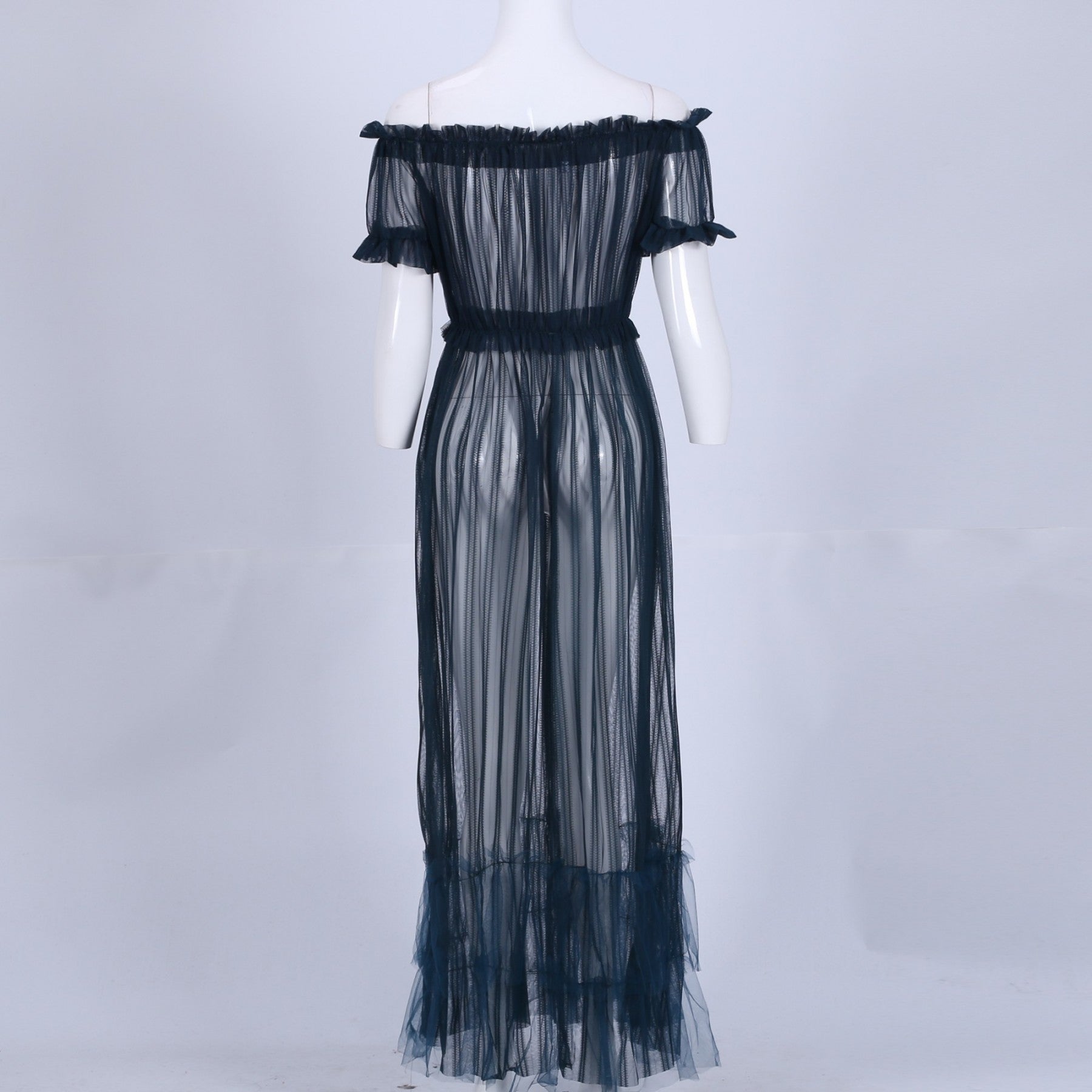 Off Shoulder Short Sleeve Lace Maxi Bodycon Dress K1962 30 in wolddress